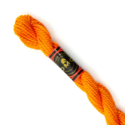 DMC 3 Pearl Cotton 740 Orange Papaya