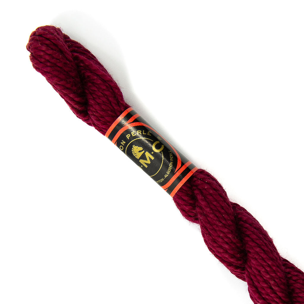 DMC 3 Pearl Cotton 814 Vin Rouge