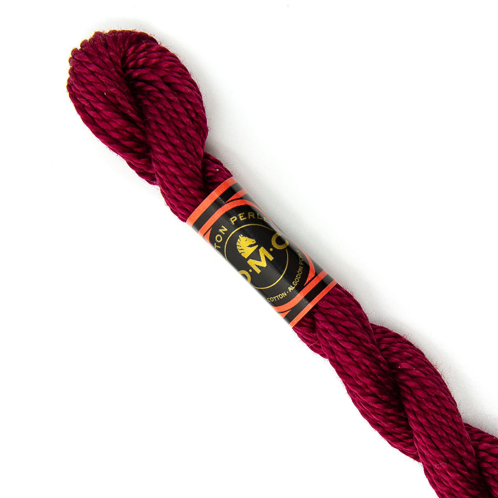 DMC 3 Pearl Cotton 815 Metallic Black Cherry