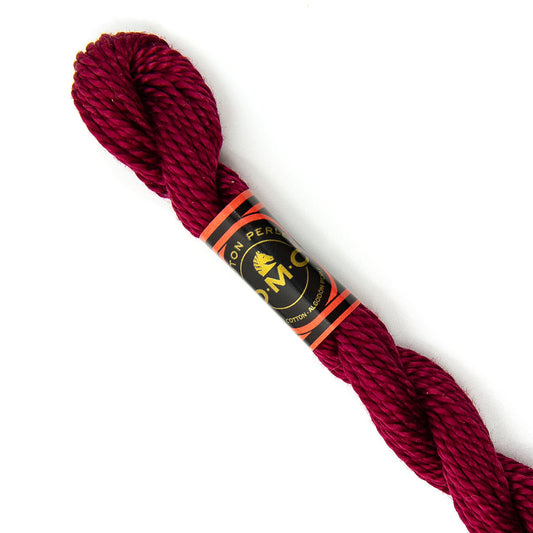 DMC 3 Pearl Cotton 815 Metallic Black Cherry