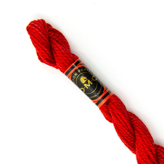 DMC 3 Pearl Cotton 817 Japanese Red