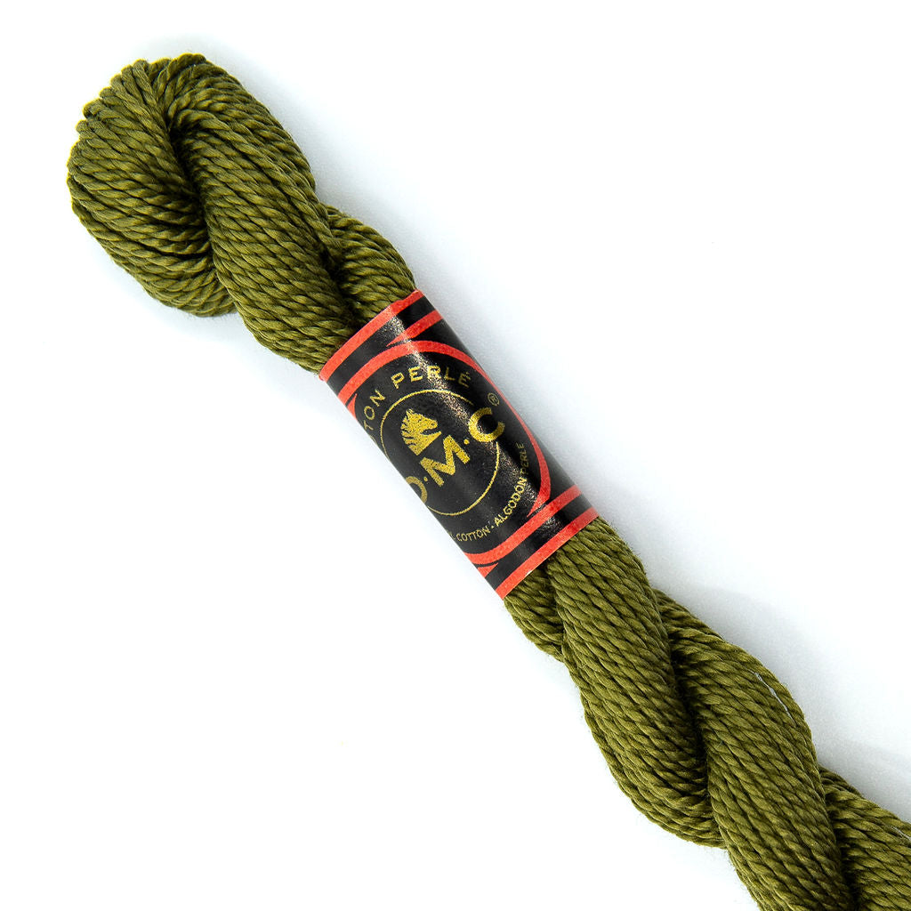 DMC 5 Pearl Cotton 3011 Deep Olive