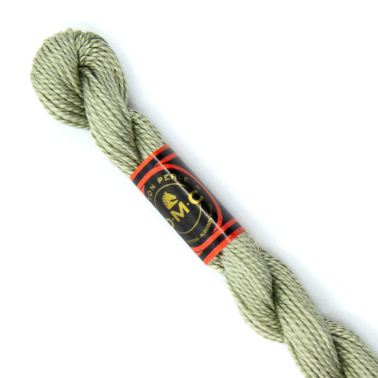 DMC 5 Pearl Cotton 524 Pebble Green