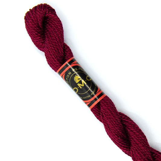 DMC 5 Pearl Cotton 815 Metallic Black Cherry