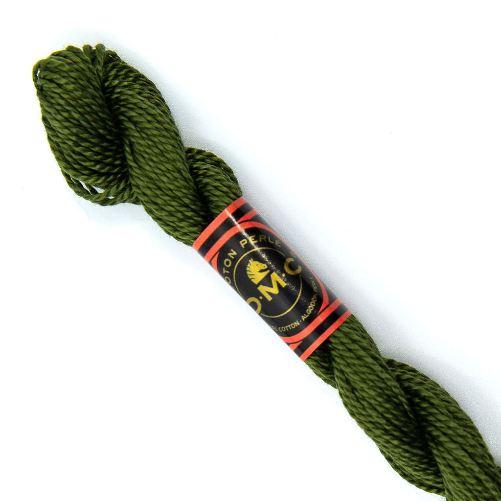 DMC 5 Pearl Cotton 936 Oak Moss