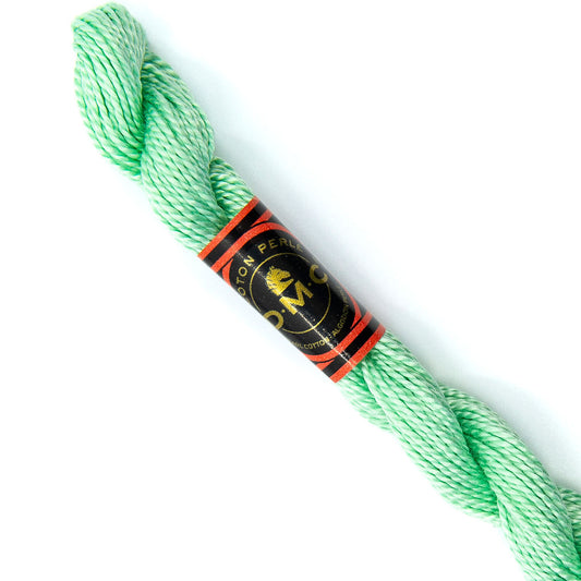 DMC 5 Pearl Cotton 955 Pale Green