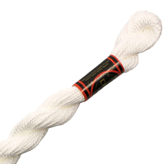 DMC 5 Pearl Cotton Blanc