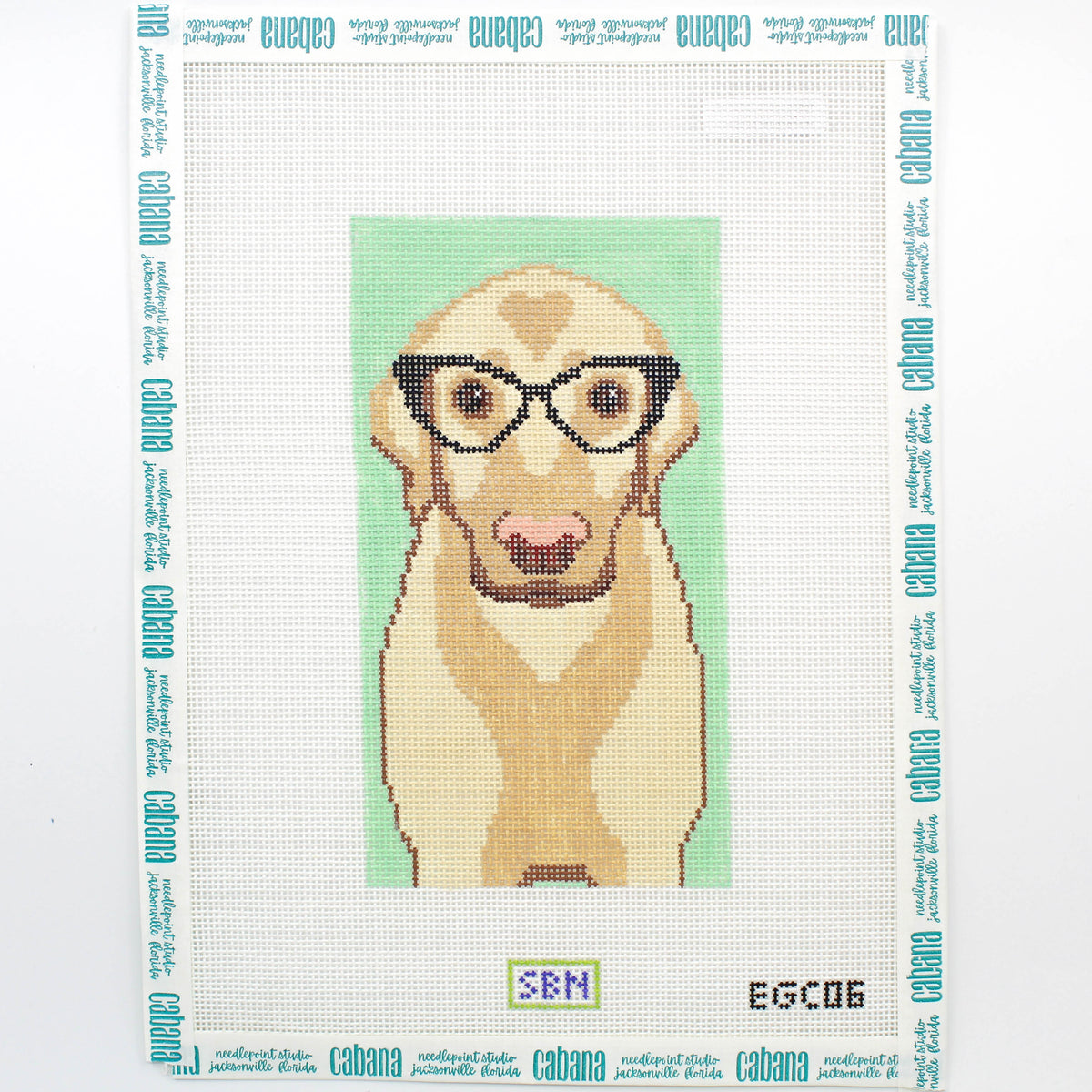Yellow Lab with Glasses Eye Glass Case