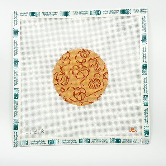 Pumpkins on Vine - Orange