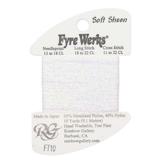 Fyre Werks Soft Sheen FT10 White Pearl