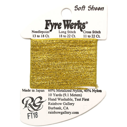 Fyre Werks Soft Sheen FT18 Yellow Gold