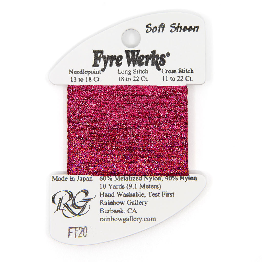 Fyre Werks Soft Sheen FT20 Raspberry