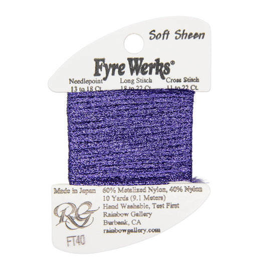Fyre Werks Soft Sheen FT40 Dark Periwinkle
