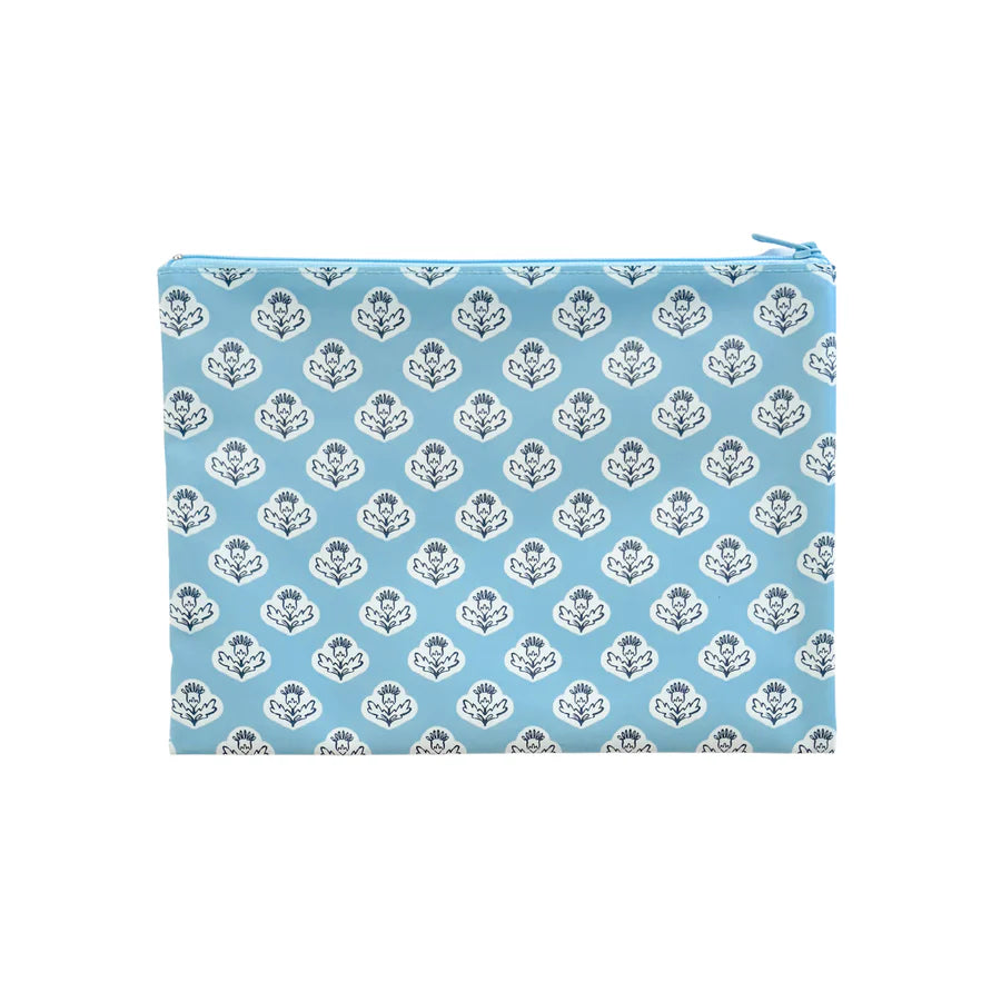 Squiggle Thistle PVC Project Bag