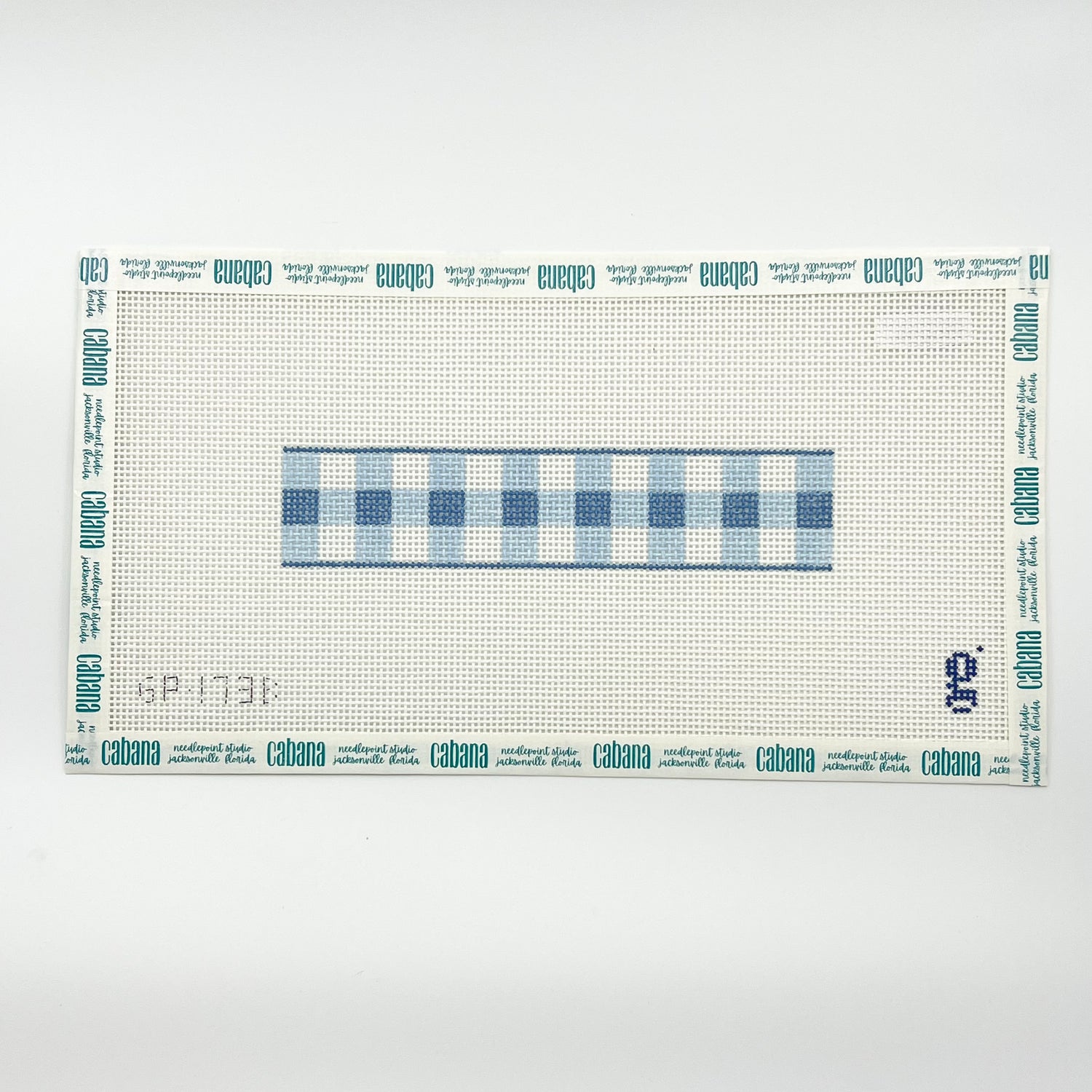 Gingham Fob - Light Blue