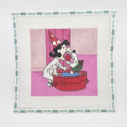 Lucy & Snoopy Bobbing for Apples 18 Mesh