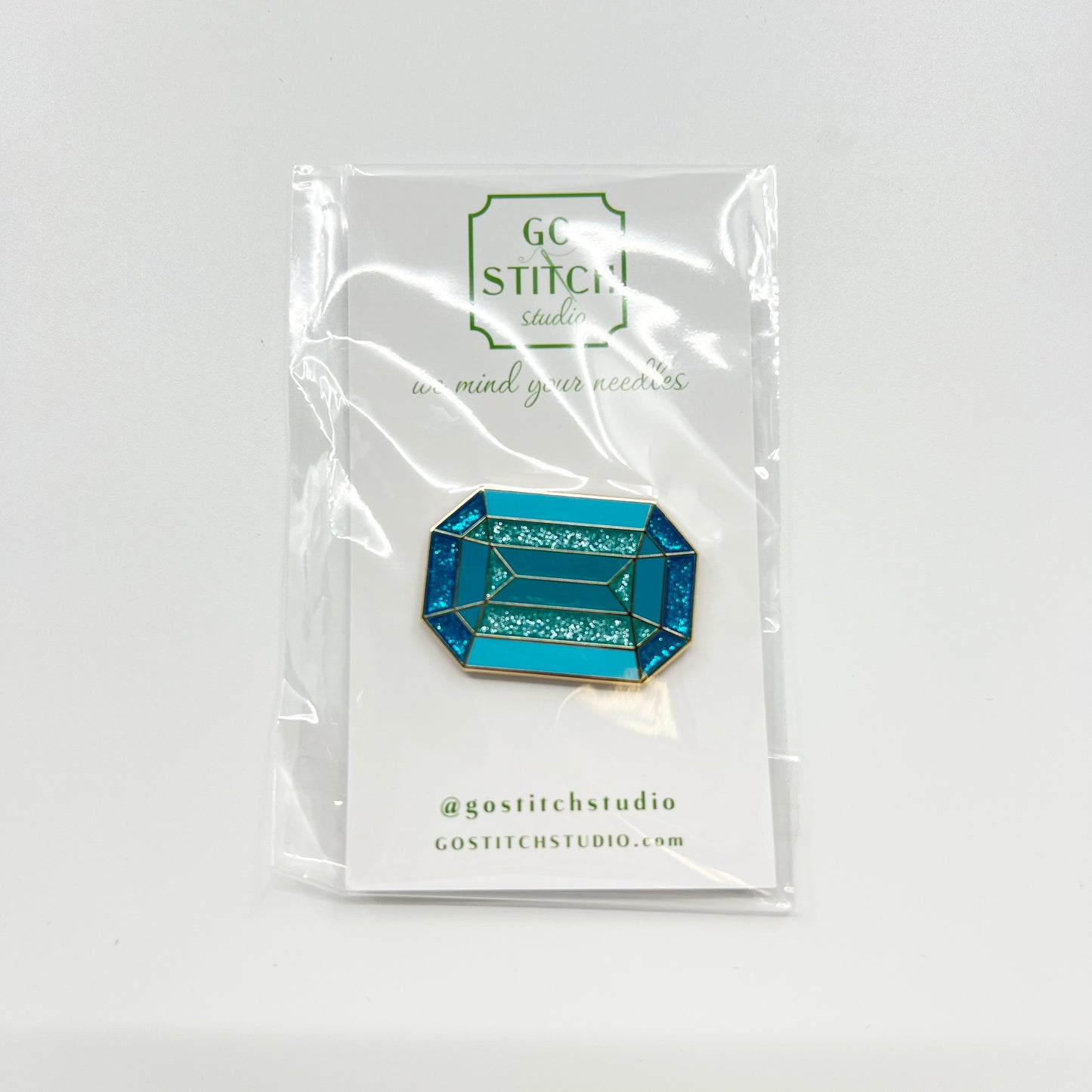 Aquamarine Needle Minder