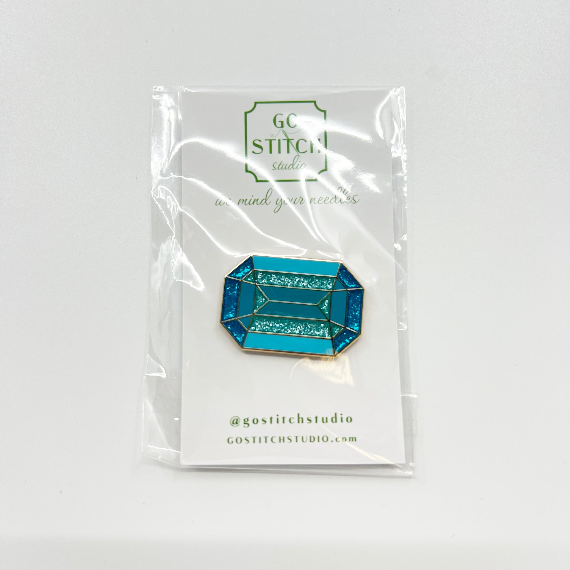Aquamarine Needle Minder
