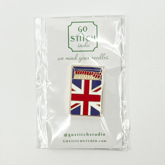British Flag Matchbox Needle Minder