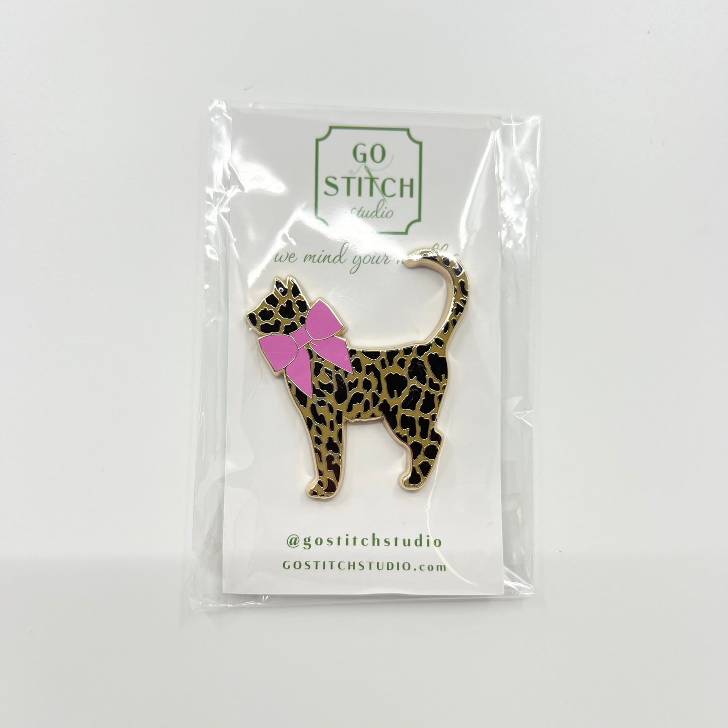 Leopard Kitty Needle Minder