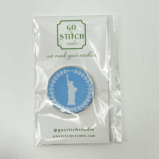Lady Liberty Cameo Needle Minder