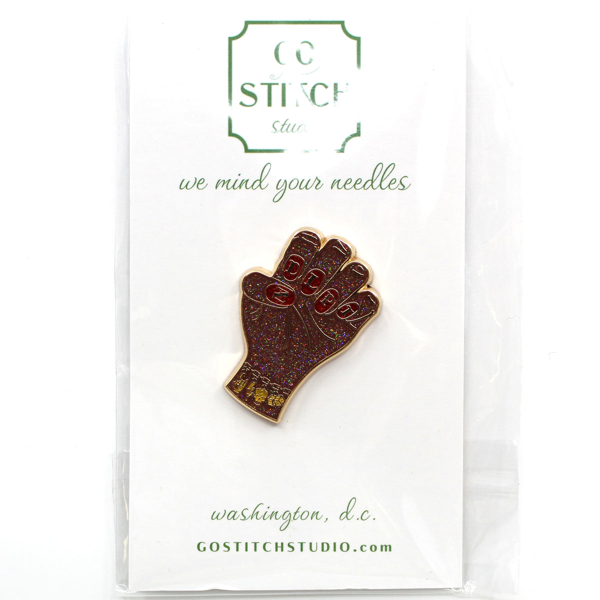 NDLPT Nails Needle Minder - Brown Glitter