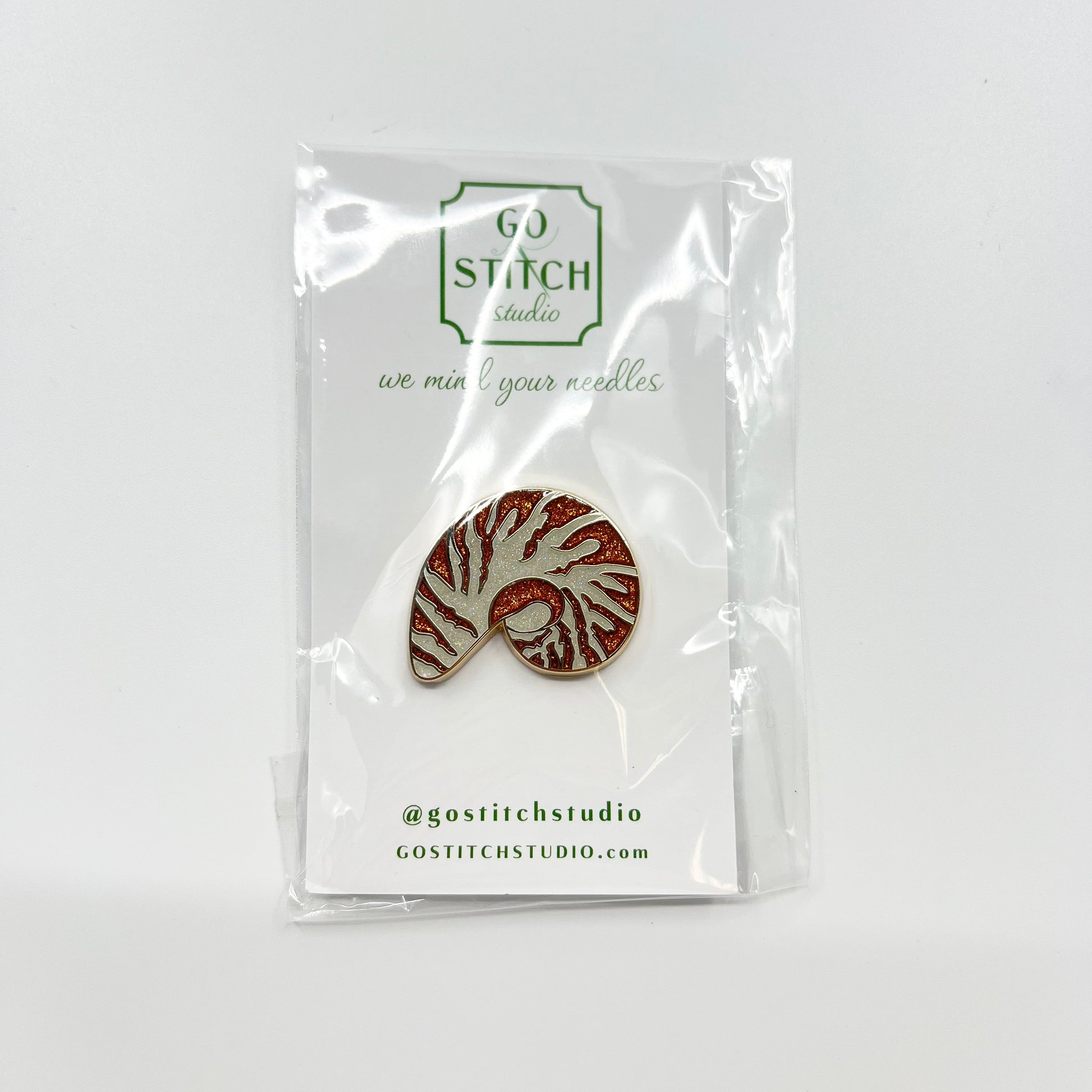 Nautilus Shell Needle Minder
