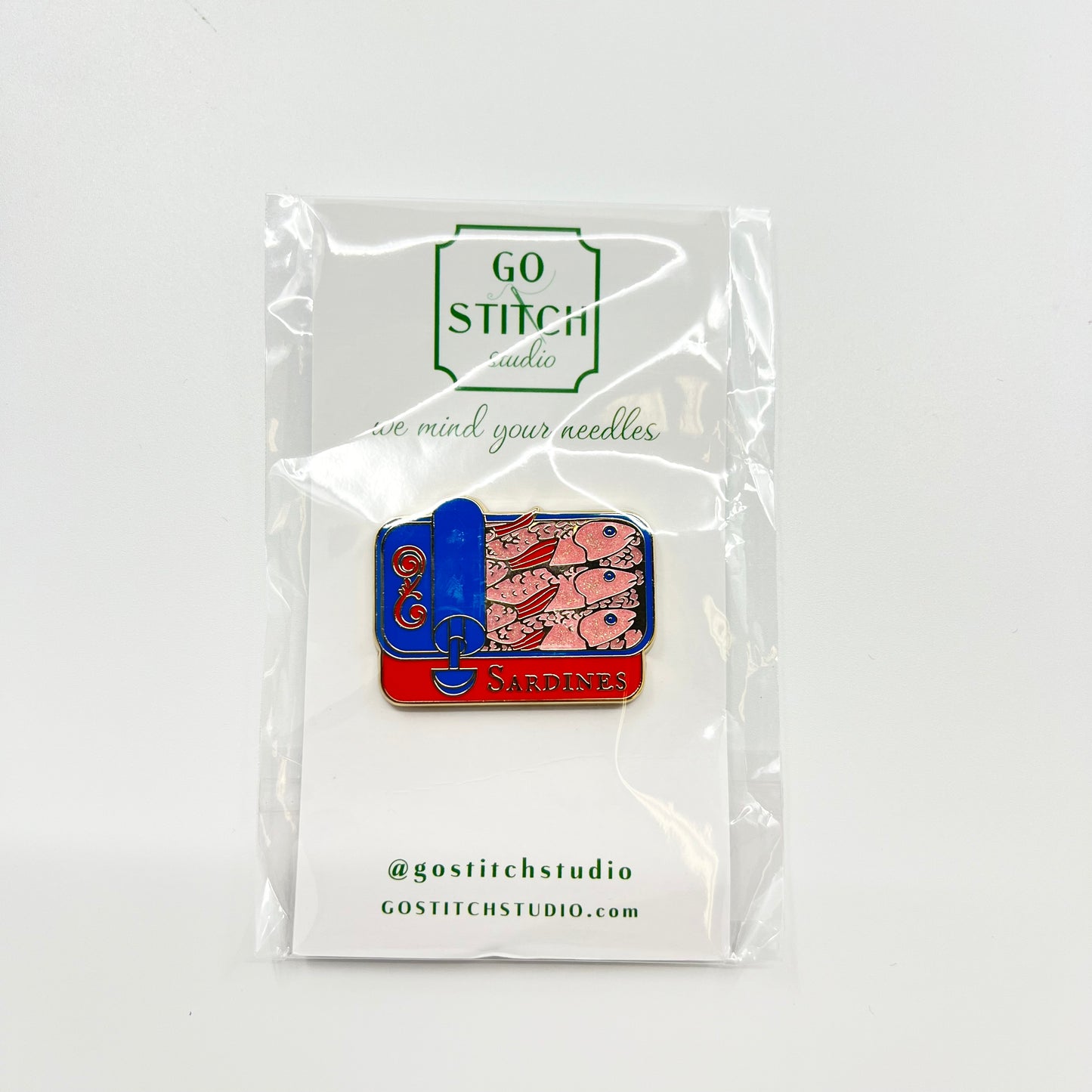 Red & Blue Sardine Can