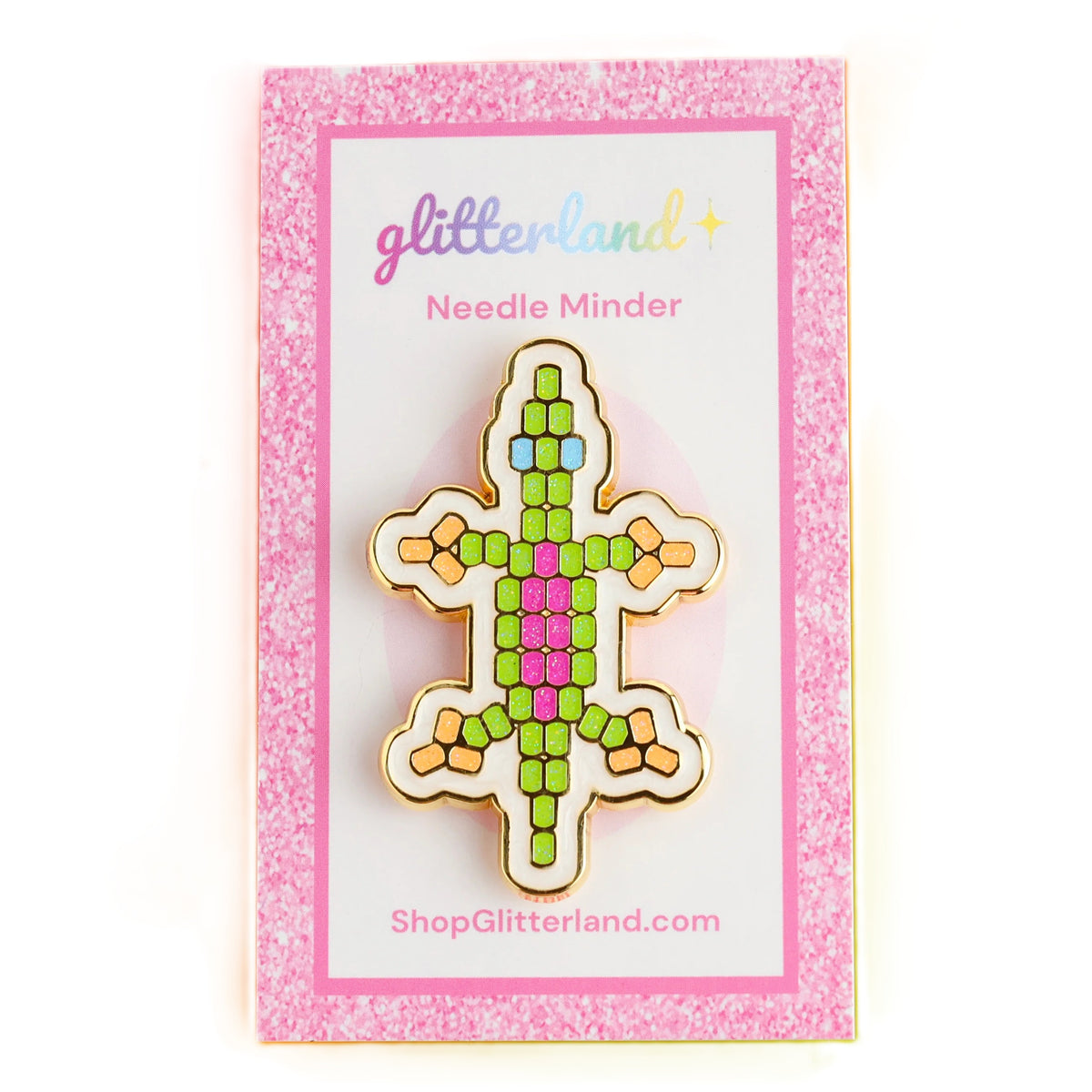 Beaded Lizard Needle Minder