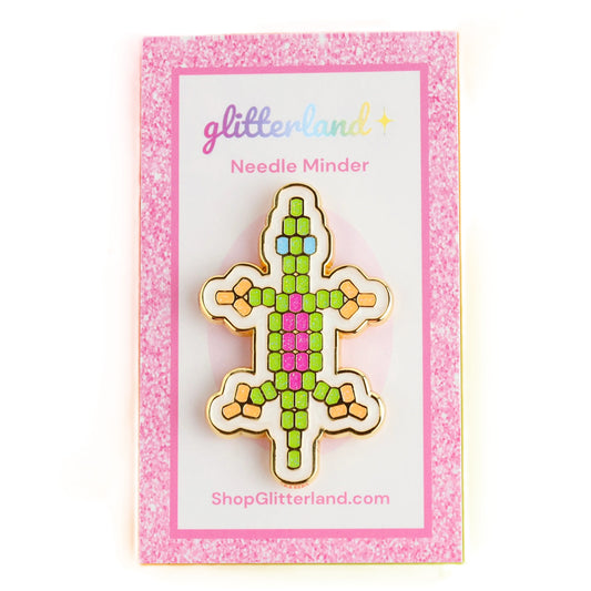 Beaded Lizard Needle Minder