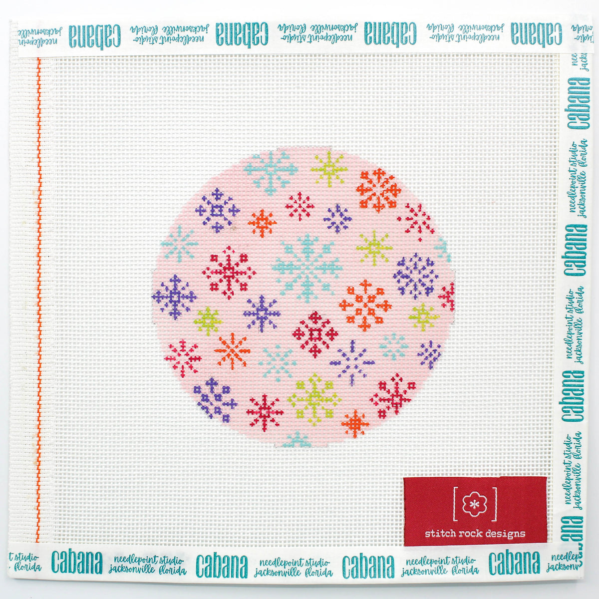 Scattered Snowflakes - Pink