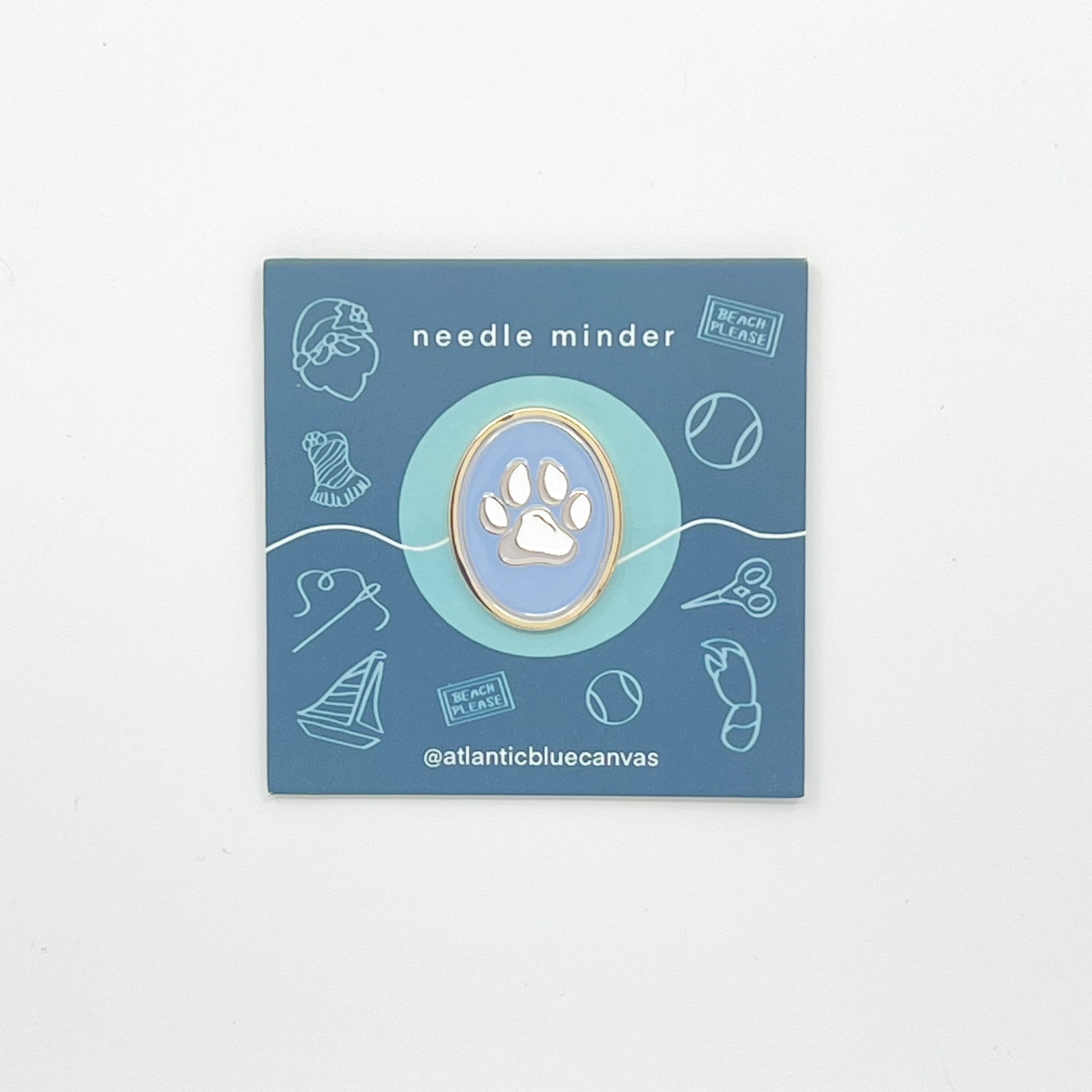 Paw Print Cameo Needle Minder