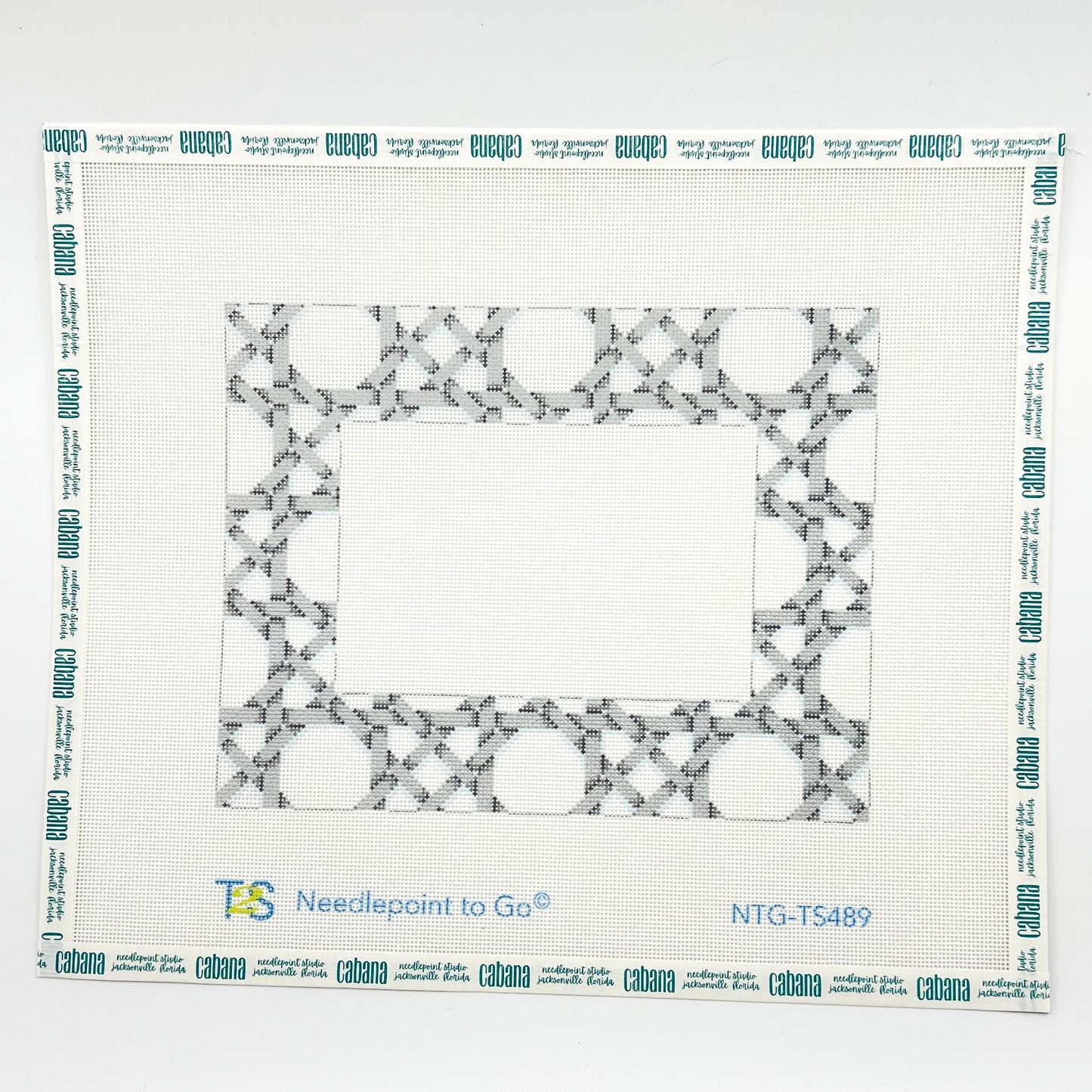 Grey Caning Pattern Frame
