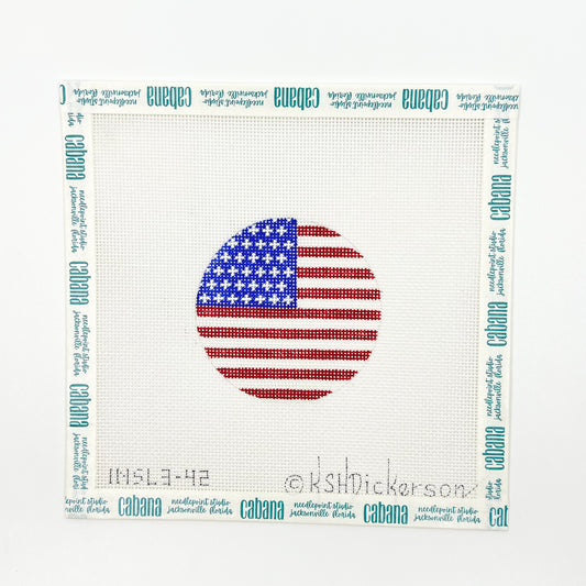 American Flag 3" Round