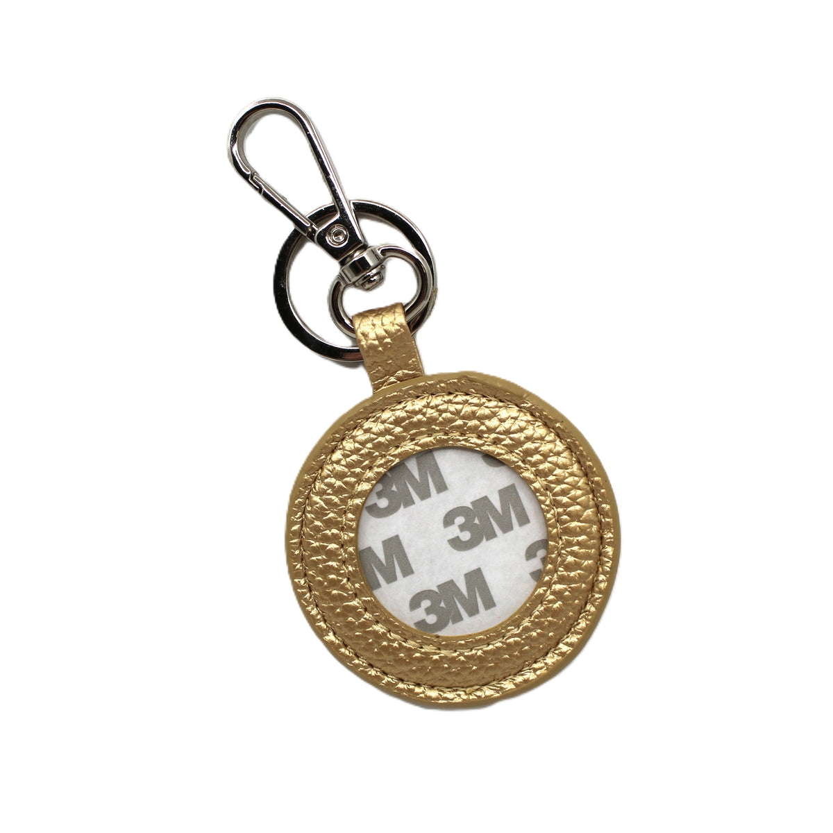 KAN Leather Key Fob Gold Metallic
