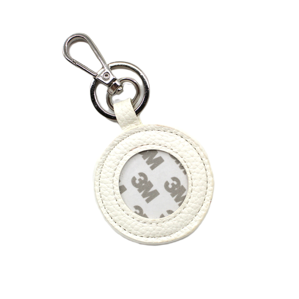 KAN Leather Key Fob White