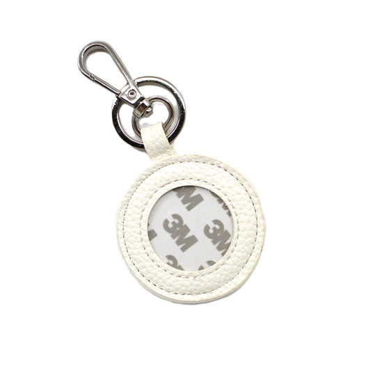 KAN Leather Key Fob White
