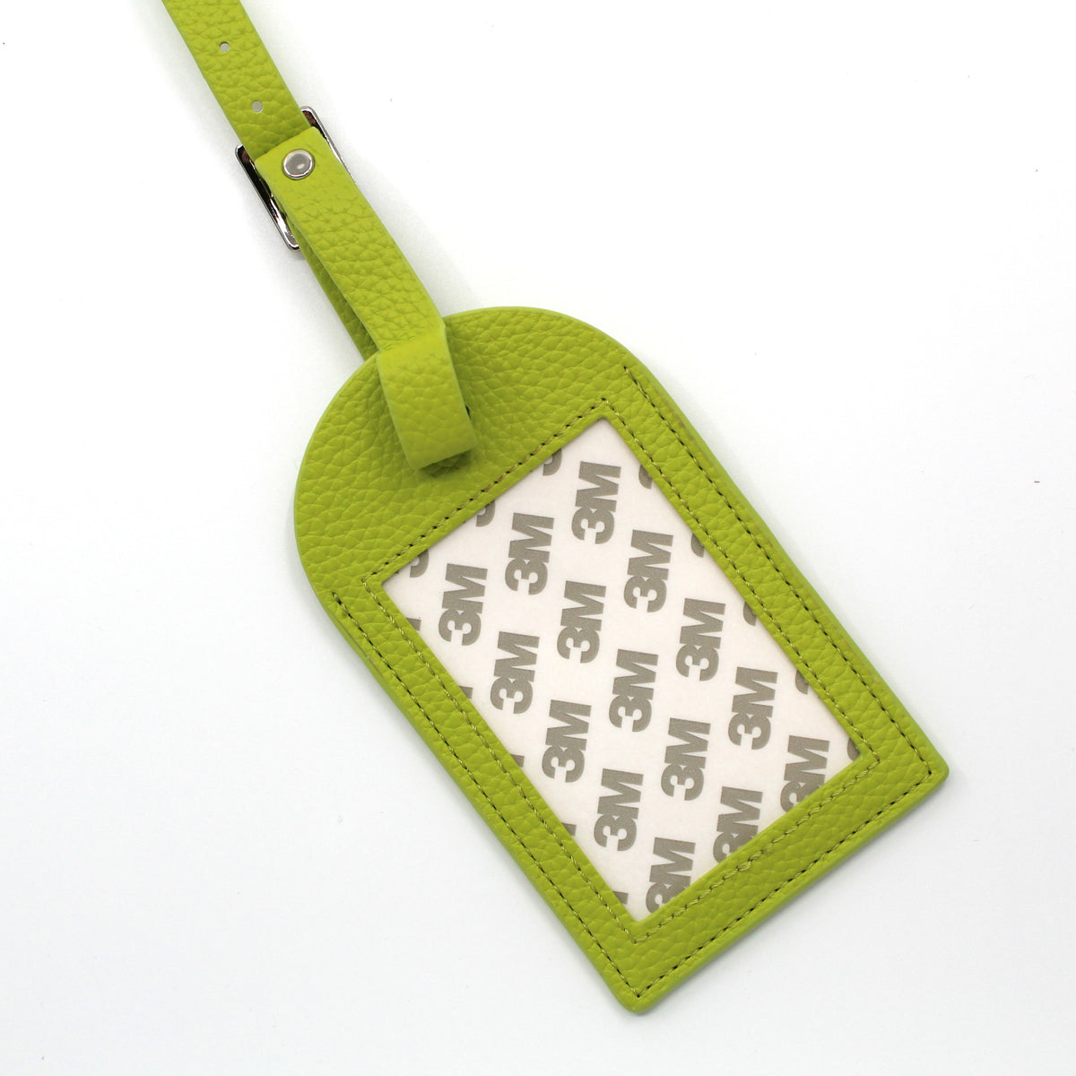 KAN Leather Luggage Tag Lime Green