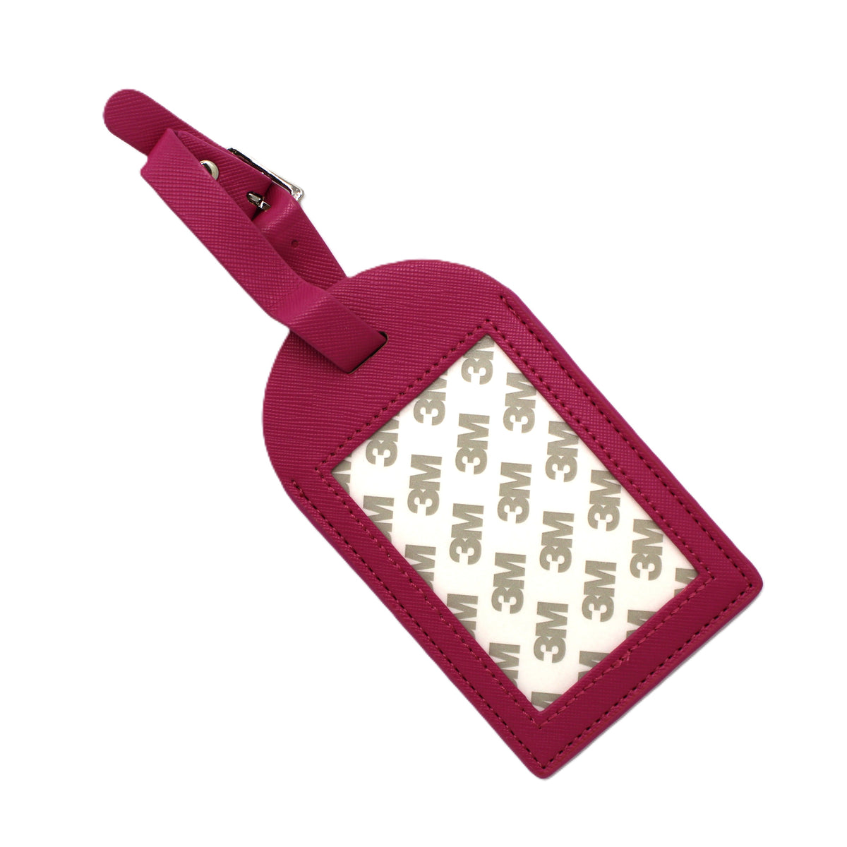 KAN Leather Luggage Tag Magenta