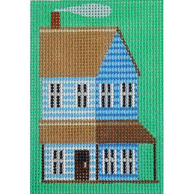 Blue Prarie House Key Fob