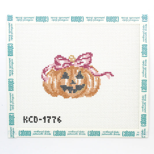 Pumpkin with Pink Bow