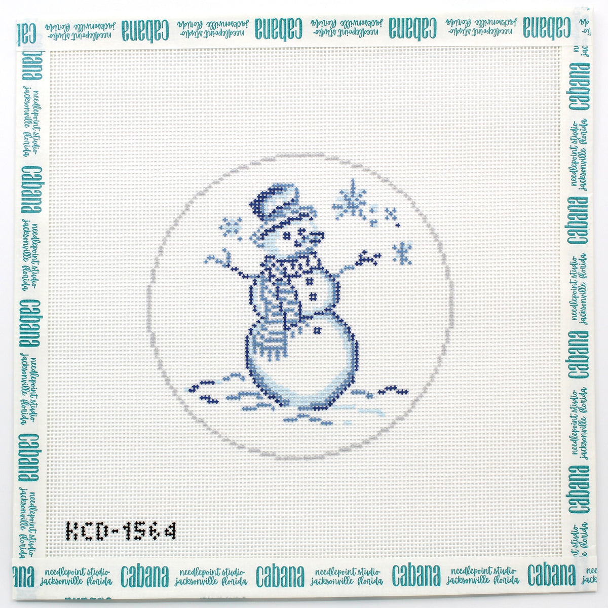 Blue Snowman Ornament