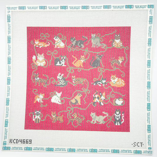 Holiday Cat Square