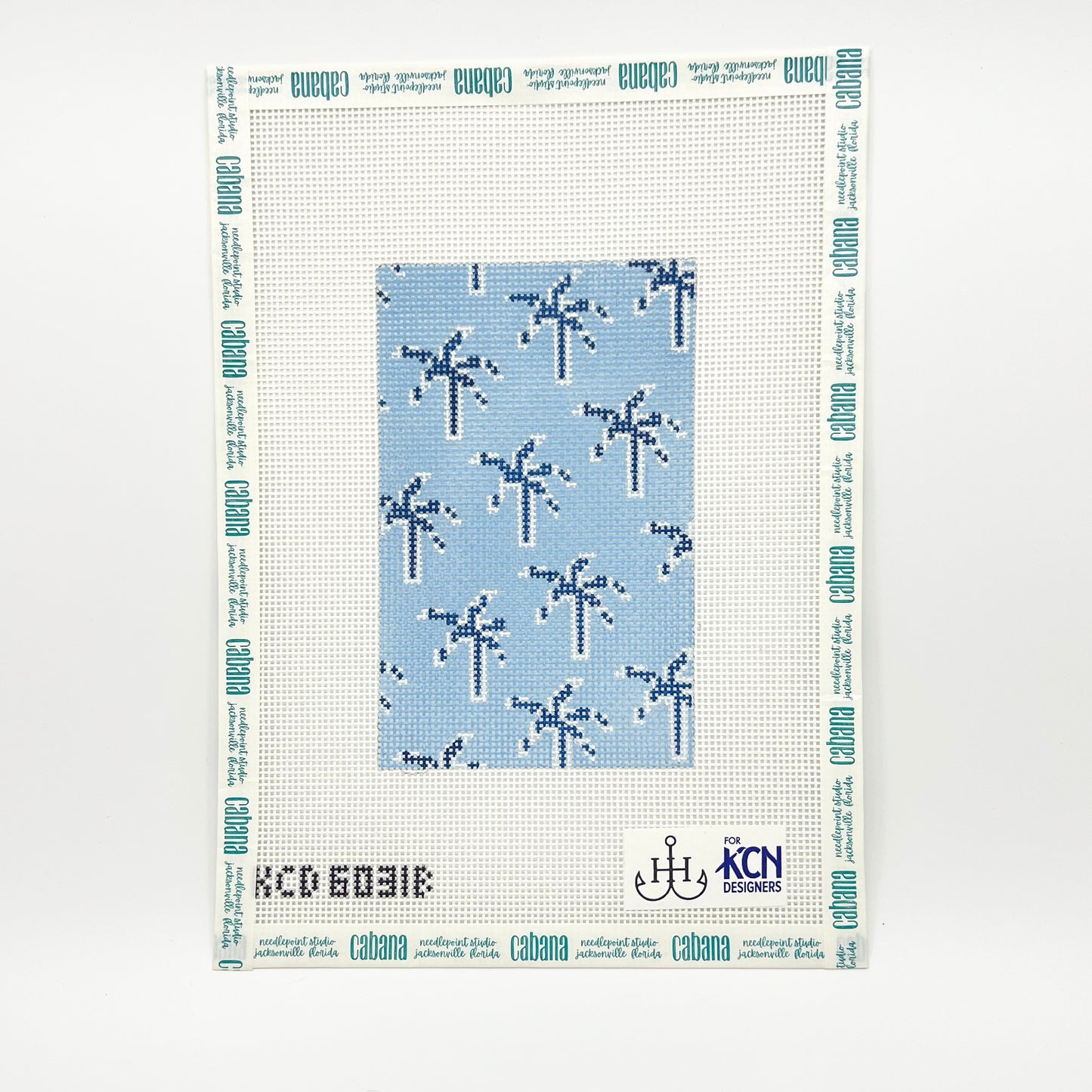 Palm Sunglasses Case - Blue