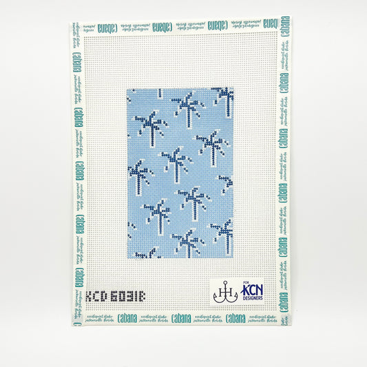 Palm Sunglasses Case - Blue