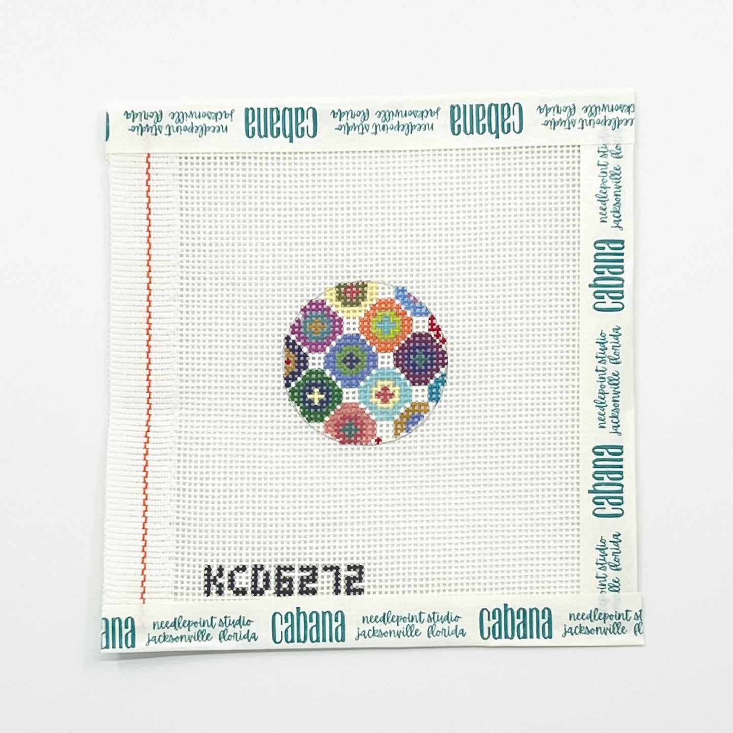 Multicolored Dots Key Fob Insert