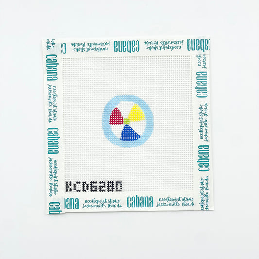 Beach Ball Key Fob Insert
