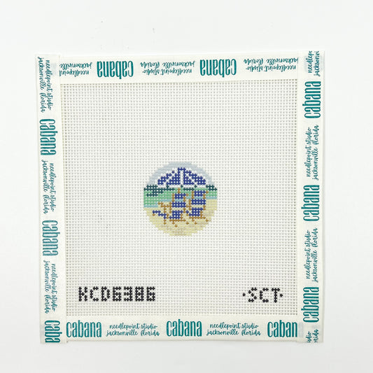 Beach Chairs Key Fob Insert