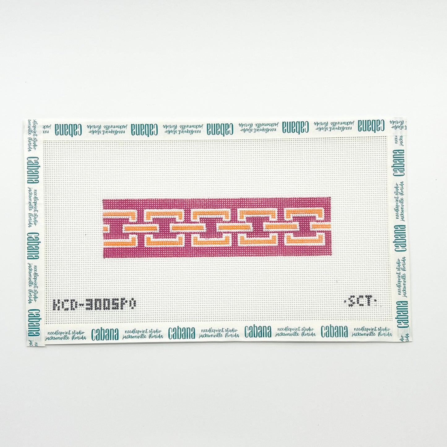 Chainlink Key Fob - Pink and Orange