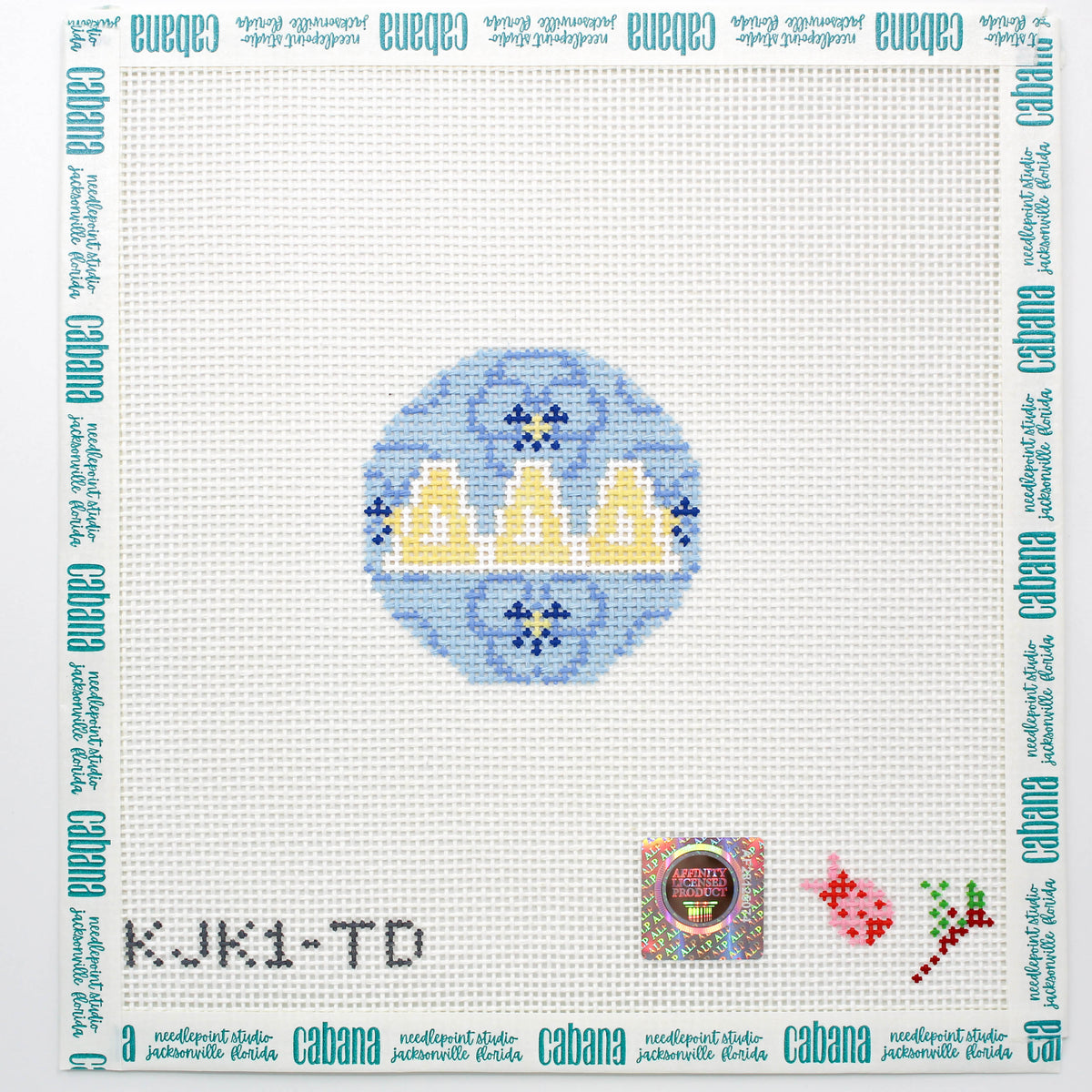Tri Delta Floral Round